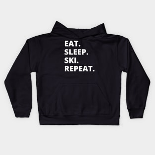 Eat Sleep Ski Repeat Kids Hoodie